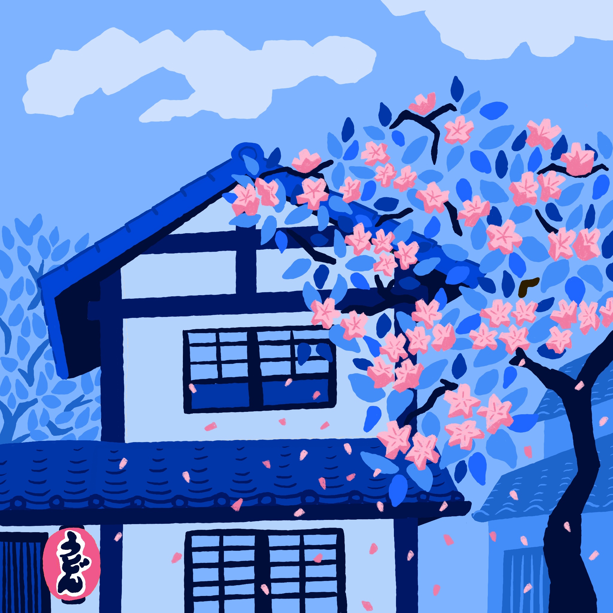 Blue sakura