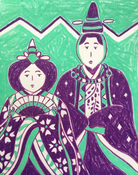 Hinamatsuri dolls for the Little Girls' Day