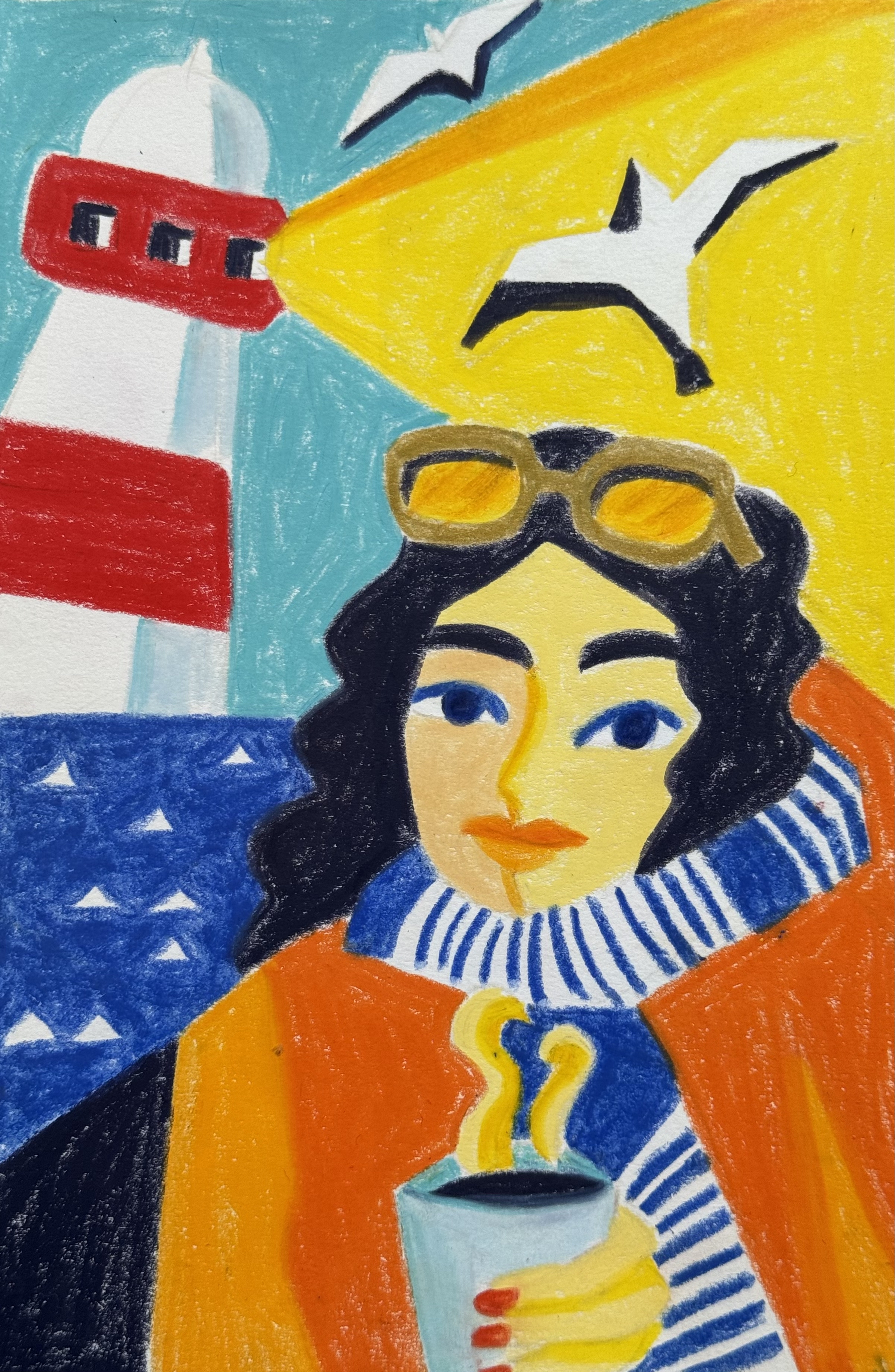 Woman on the pier